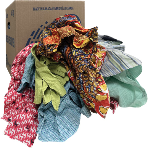 Chiffons d'essuyage, M&eacute;lange de couleurs, 10 lb R.M.G. Prévention