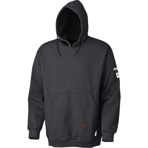 335 Flame-Resistant Pullover Hoodie, Men's, Large, Black, 22 cal/cm² R.M.G. Prévention