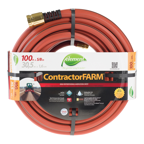 Contractor/FARM Water Hose, PVC, 5/8" dia. x 100' R.M.G. Prévention