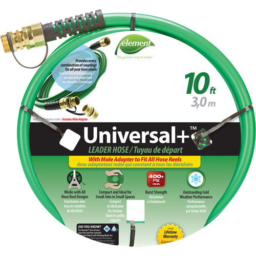 Tuyau Leader Element Universal+, PVC, 1/2" dia x 10' R.M.G. Prévention