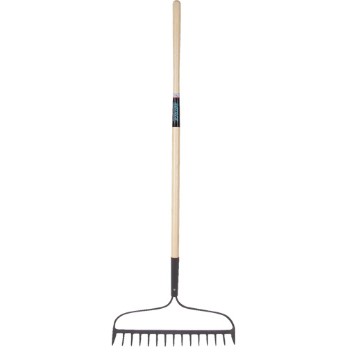 Heavy-Duty Bow Rake, Wood Handle, 58" L, 15" Blade, 15 Tines R.M.G. Prévention