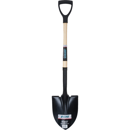 Round Point Shovel, Tempered Steel Blade, Hardwood, D-Grip Handle R.M.G. Prévention