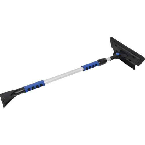 Brosse &agrave; neige, T&eacute;lescopique, lame Mousse de CAV/E, 48" Longueur, Noir/Bleu R.M.G. Prévention