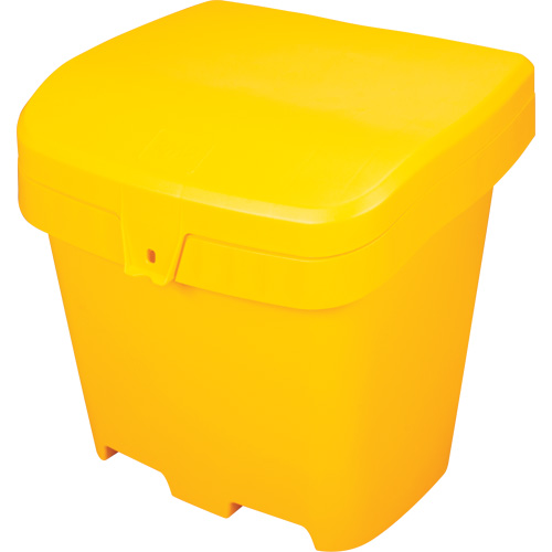 Salt & Sand Storage Bins, With Hasp, 21" x 27" x 26", 4.24 cu. ft., Yellow R.M.G. Prévention