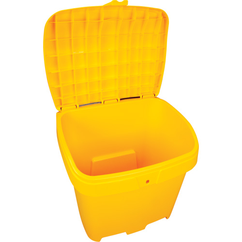 Salt & Sand Storage Bins, With Hasp, 21" x 27" x 26", 4.24 cu. ft., Yellow R.M.G. Prévention
