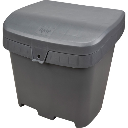 Salt & Sand Storage Bins, With Hasp, 21" x 27" x 26", 4.24 cu. ft., Grey R.M.G. Prévention