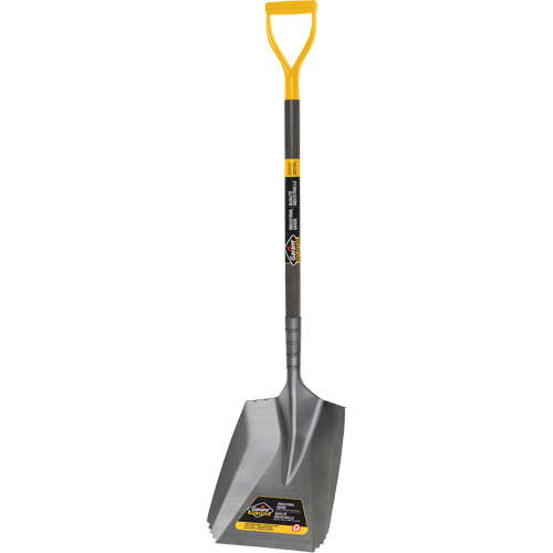 Serrated Snow Shovel, Tempered Steel Blade, 11-7/10" Wide, D-Grip Handle R.M.G. Prévention
