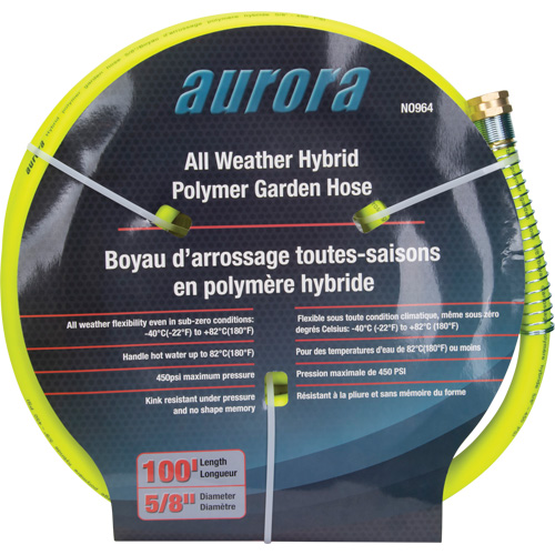 Hybrid Garden Hose, Copolymer, 5/8" dia. x 100' R.M.G. Prévention