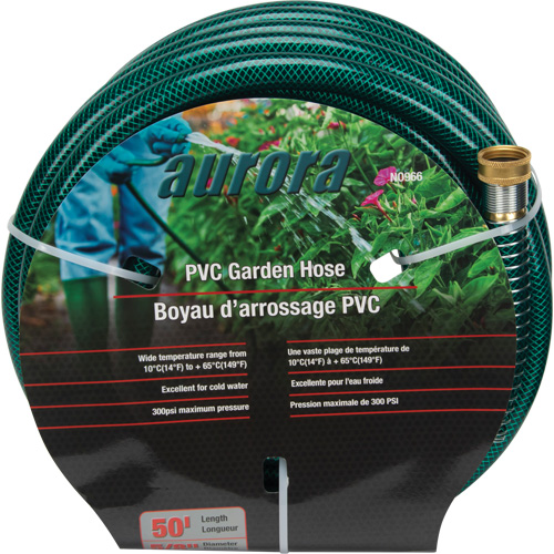 Tuyau de jardin, PVC, 5/8" dia x 50' R.M.G. Prévention