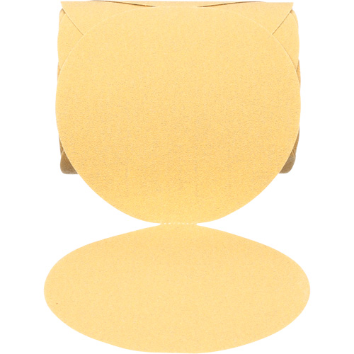 Disque abrasif dor&eacute; en rouleau 216U Stikit, 6" dia., Grain 80, Oxyde d'aluminium R.M.G. Prévention