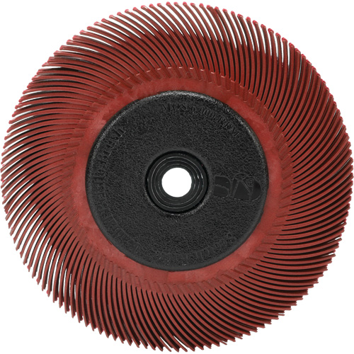 RADIAL BRISTLE BRUSH T-C6" With  ADAPTOR 220, Ceramic, 220 Grit, 6" Dia. R.M.G. Prévention