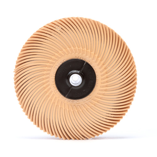 Scotch-Brite Radial Bristle Disc, Aluminum Oxide, 6 Micron Grit, 3" Dia. R.M.G. Prévention