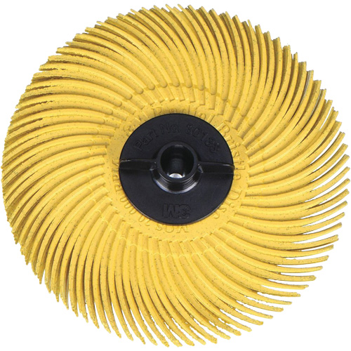 Scotch-Brite Radial Bristle Disc, Aluminum Oxide, 80 Grit, 3" Dia. R.M.G. Prévention