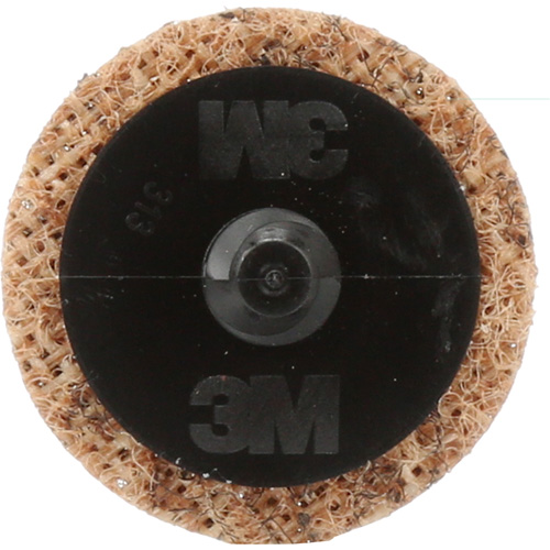 Disque de conditionnement de surface Roloc Scotch-Brite, 1-1/2" dia., Grain Cors&eacute;, Oxyde d'aluminium R.M.G. Prévention