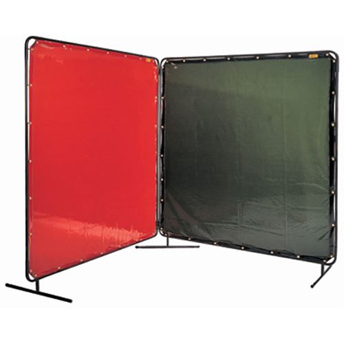 Welding Screen and Frame, Yellow, 6' x 6' R.M.G. Prévention
