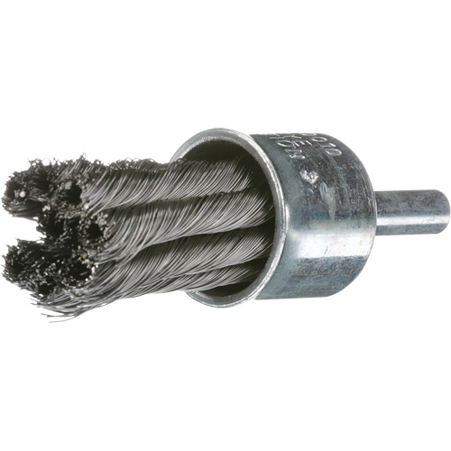 Knot Wire End Brush, 1" Dia., 0.02" Wire Dia., 1/4" Shank R.M.G. Prévention