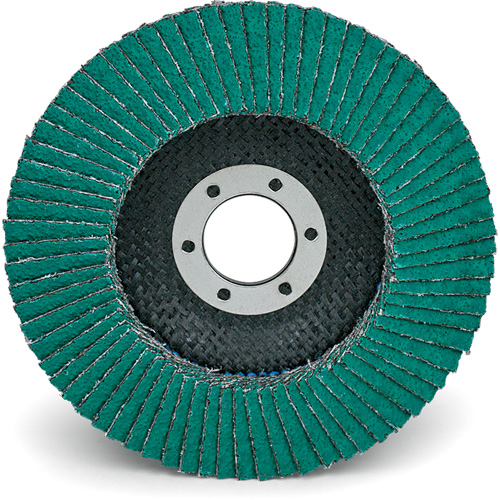 Flap Wheels - 577F Flap Discs, 4-1/2" x 7/8", Type 29, 40 Grit, Zirconium R.M.G. Prévention