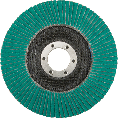 Disques &agrave; lamelles 577F, 4-1/2" x 7/8", Type 29, Grain 80, Zirconium R.M.G. Prévention