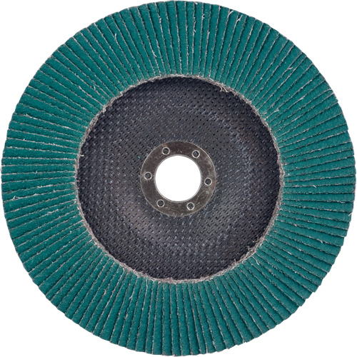 Flap Disc 577F, 7" x 5/8"-11, Type 27, 36 Grit, Zirconia Alumina R.M.G. Prévention