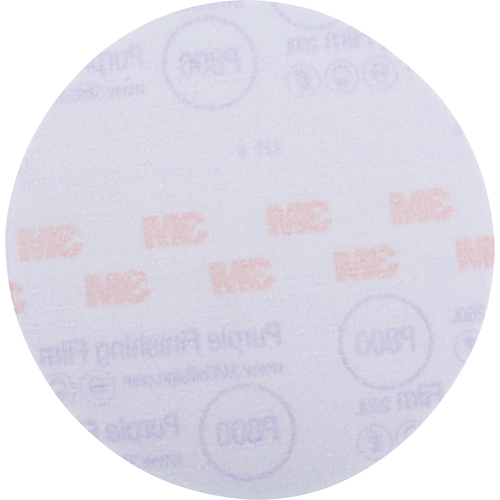 DISQUE FINITION MAUVE 6" HOOKIT GRN P800 50/BTE, 6" Dia., P800 Grit R.M.G. Prévention
