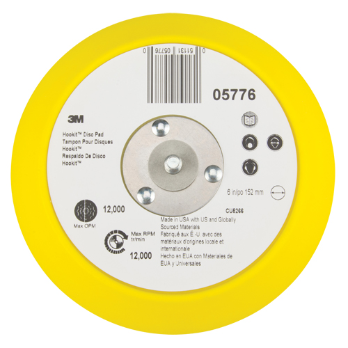 Hookit Disc Pad, 6" Dia. R.M.G. Prévention