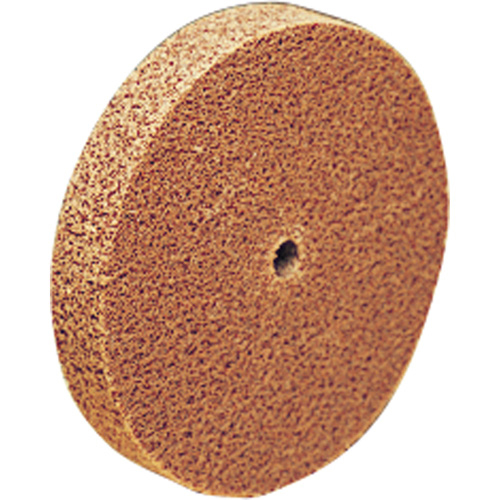 Meule d'abrasion et de polissage unitaris&eacute;e Scotch-Brite, 6" x 1/8", Arbre de 1/2", Grain de Cors&eacute;, Oxyde d'aluminium R.M.G. Prévention