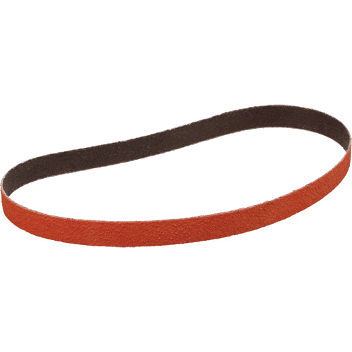 Cloth Belt, 1/2" W x 18" L, Ceramic, P120 Grit R.M.G. Prévention