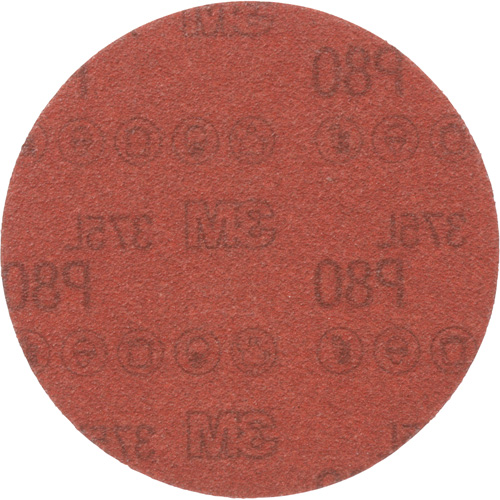 3M 375L Sanding Disc - 5", 5" Dia., P80 Grit, Aluminum Oxide R.M.G. Prévention