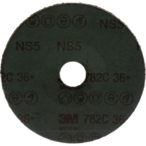 782C Fibre Disc, Ceramic Grain, 36+, 5" Dia x 7/8" Arbor R.M.G. Prévention