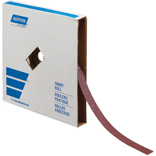 Rouleau de toile abrasive pour m&eacute;tal, Oxyde d'aluminium, 1" la x 150' lo, Grain 60 R.M.G. Prévention