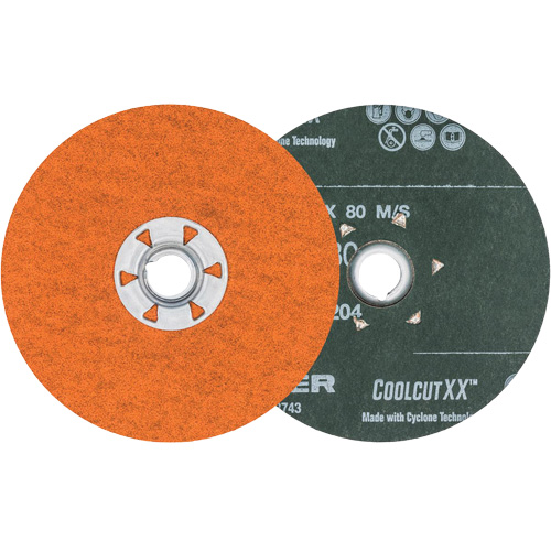 Coolcut XX Sanding Disc, 4-1/2" Dia., 80 Grit, Ceramic R.M.G. Prévention