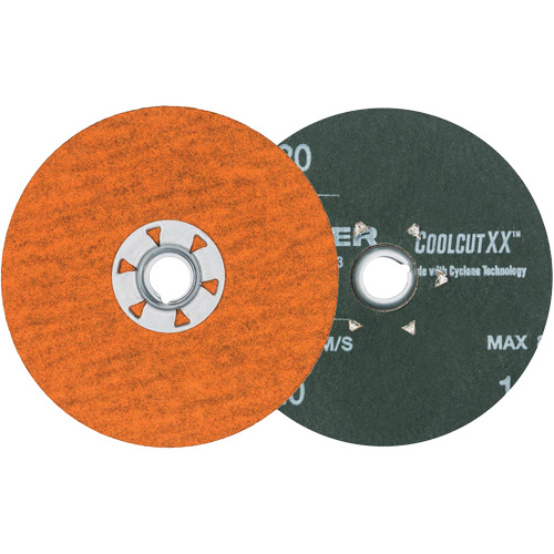 Disque de sablage Coolcut XX, 4-1/2" dia., Grain 120, C&eacute;ramique R.M.G. Prévention
