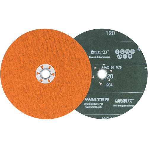 Coolcut XX Sanding Disc, 7" Dia., 120 Grit, Ceramic R.M.G. Prévention