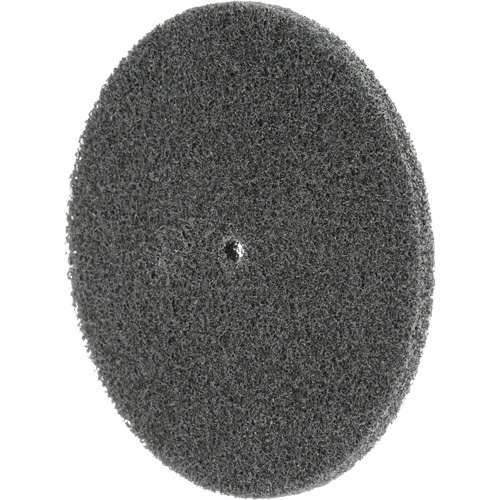 Meule unitaris&eacute;e EXL Scotch-Brite, 5" x 1/4", Arbre de 1/4", Grain de Fin, Carbure de silicium R.M.G. Prévention