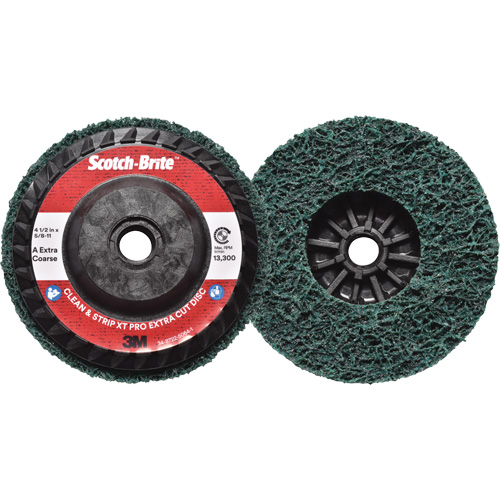 Scotch-Brite Clean & Strip XT Pro Extra Cut Disc, 4-1/2" Dia., Extra Coarse Grit, Aluminum Oxide R.M.G. Prévention