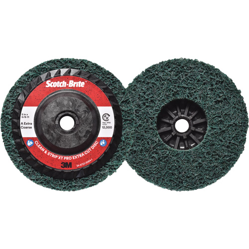 Disque extra coupe  Clean and Strip  XT Pro Scotch-Brite, 5" dia., Grain Extra grossier, Oxyde d'aluminium R.M.G. Prévention
