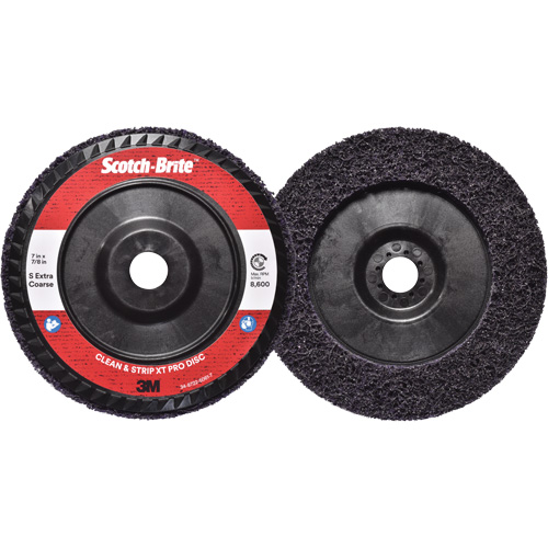 Disque  Clean and Strip  XT Pro Scotch-Brite, 7" dia., Grain Extra grossier, Carbure de silicium R.M.G. Prévention