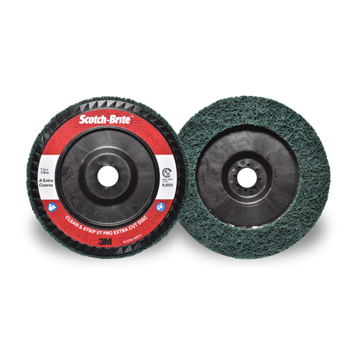 Disque extra coupe  Clean and Strip  XT Pro Scotch-Brite, 7" dia., Grain Extra grossier, Oxyde d'aluminium R.M.G. Prévention