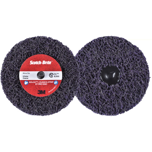 Scotch-Brite Roloc+ Clean & Strip XT Pro Disc, 4" Dia., Extra Coarse Grit, Silicon Carbide R.M.G. Prévention