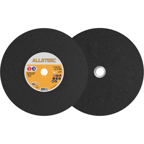 AllSteel Chopsaw Wheel, 12" x 1/8", 25/32" Arbor, Type 1, Aluminum Oxide, 6300 RPM R.M.G. Prévention