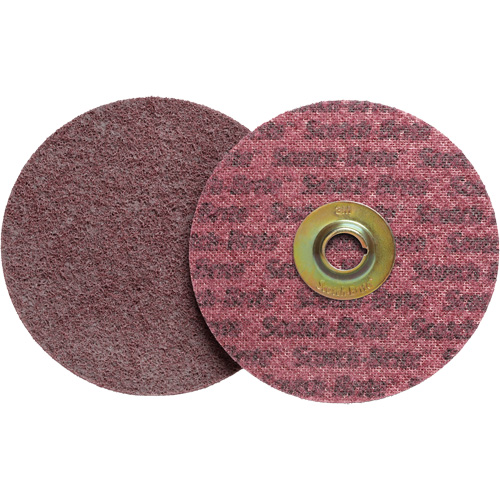 Disque de conditionnement de surface Scotch-Brite Roloc, 2" dia., Grain Moyen, Oxyde d'aluminium R.M.G. Prévention