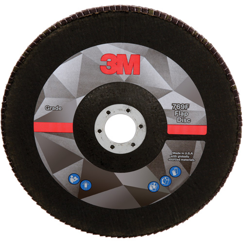 769F Quick Change Flap Disc, 7" x 7/8", Type 27, 60+ Grit, Aluminum Oxide/Ceramic R.M.G. Prévention
