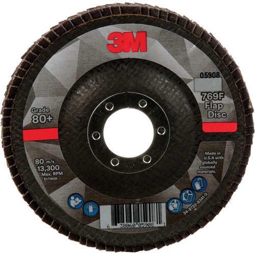 769F Quick Change Flap Disc, 4-1/2" x 7/8", Type 29, 80+ Grit, Ceramic R.M.G. Prévention