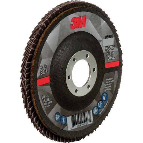 769F Quick Change Flap Disc, 4-1/2" x 7/8", Type 29, 80+ Grit, Ceramic R.M.G. Prévention