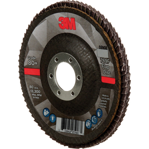 769F Quick Change Flap Disc, 4-1/2" x 7/8", Type 29, 80+ Grit, Ceramic R.M.G. Prévention