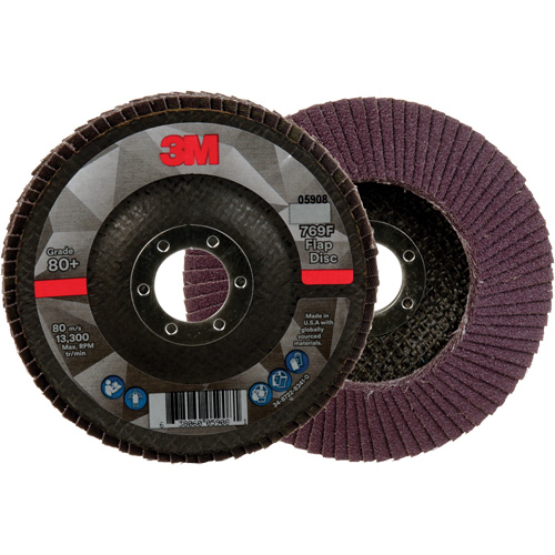 769F Quick Change Flap Disc, 4-1/2" x 7/8", Type 29, 80+ Grit, Ceramic R.M.G. Prévention
