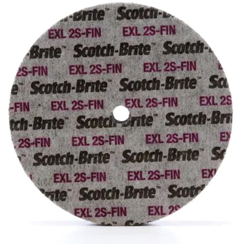Scotch-Brite EXL Unitized Wheel, 6" x 1/4", 1/4" Arbor, Fine Grit, Silicon Carbide R.M.G. Prévention