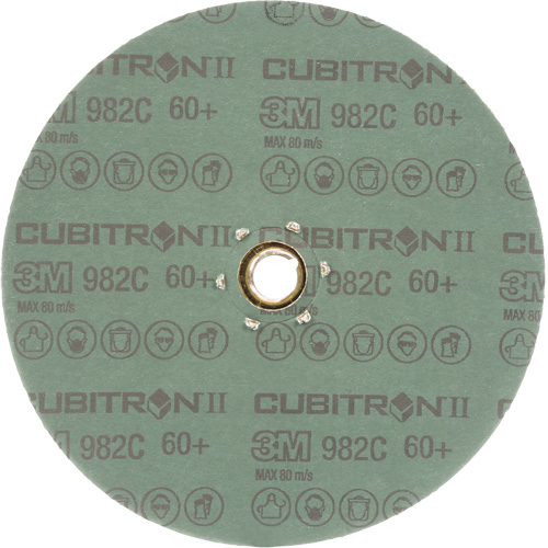 Disque en fibre 982C Cubitron II, C&eacute;ramique, 60+, 7" Dia R.M.G. Prévention