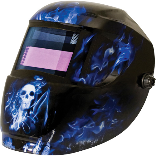 Masque de soudage Carrera ArcOne, 2" lo x 3" la Champ de vision, Teinte 9 - 13, Bleu R.M.G. Prévention