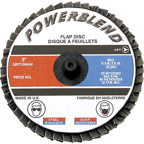 Powerblend Roll-On Flap Disc, 2" x Z60 Grit R.M.G. Prévention